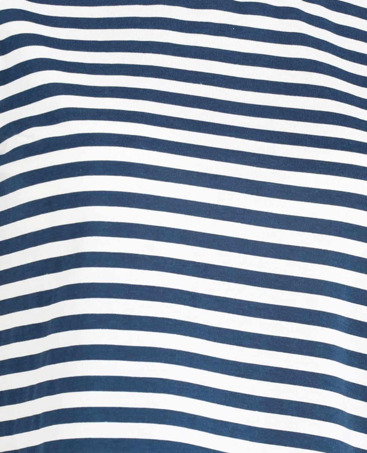 Round Neck Cotton Blend Blue T-Shirt